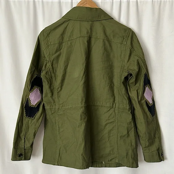 Scotch & Soda Amsterdam Army Green Cotton Long Sleeve Jacket Coat **Sz S** 🌸🌸 - Picture 2 of 6